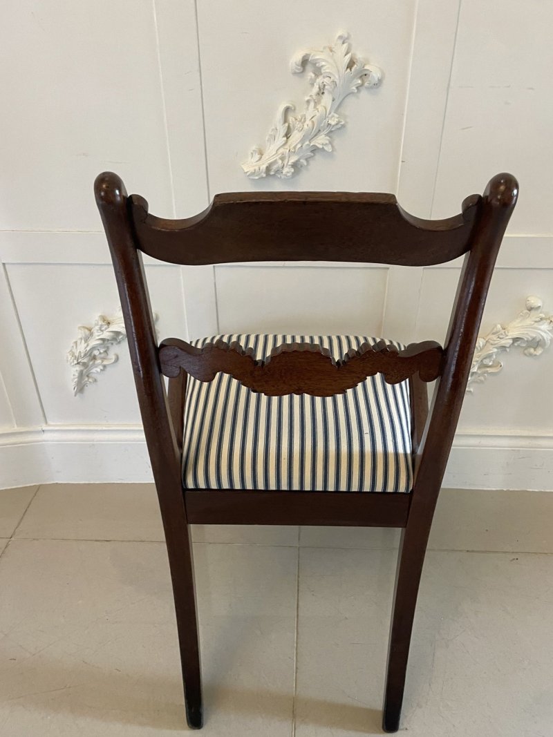 Set of 8 Antique Regency Quality Mahogany Dining Chairs - Image 11